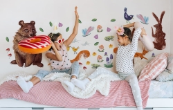 Naklejki na ścianę Leśne Niedźwiedź