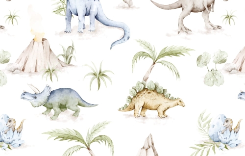 Tapeta-Zwierzęta-Dinozaury-Diplodoki-tapeta dzieci-pokoj dziecka.jpg
