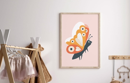 Plakat-Różowe tapety-świat księżniczek-świat wróżek-Księżniczki-owocowe królestwo-Las-Zamek-motyl-Plakat dla dzieci21.jpg