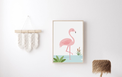 Plakat-Ptaki-Świat ptaków-Flaming-Plakat dla dzieci1.jpg