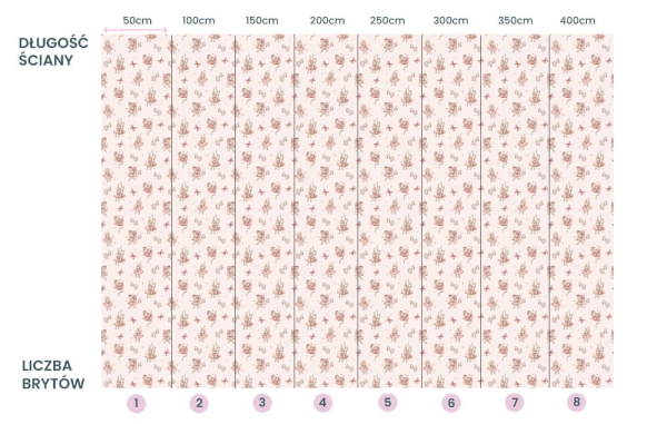 Tapeta-Zwierzęta leśne-myszka-mouse-baletnica-tapeta do pokoju dziecka-jasny roz5.jpg