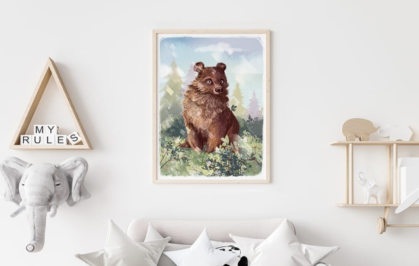 Plakat Niedźwiedź