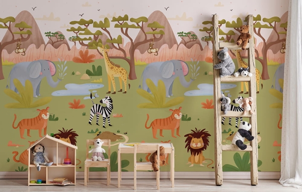 Safari wallpaper mural