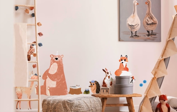 43 Forest Animals Wall Stickers
