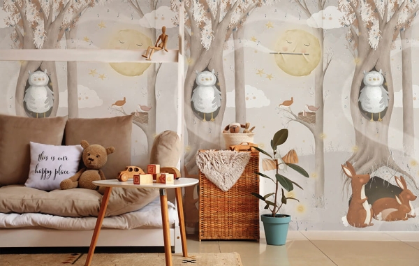 Night is coming wallpaper mural 