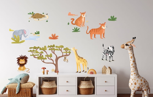 30 Safari wall sticker