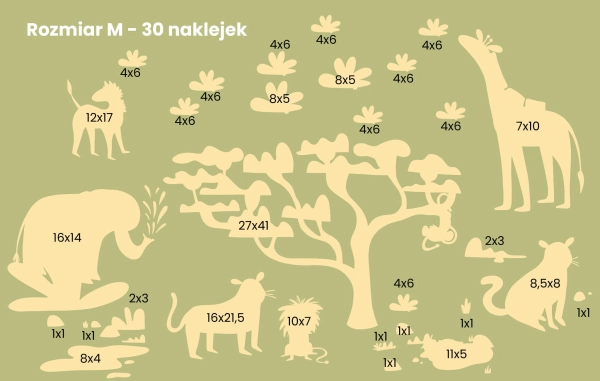 naklejki na ścianę-Zwierzęta egzotyczne-Zwierzęta afrykańskie- Safari-naklejki na ścianę dla dzieci-rozmiar-pokoj m.jpg