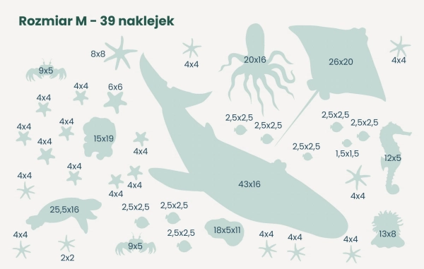 Naklejki na ścianę-Zwierzęta morskie-Wodna Kraina-Dno Oceanu-Podwodny świat-naklejki na ścianę dla dzieci-M.jpg