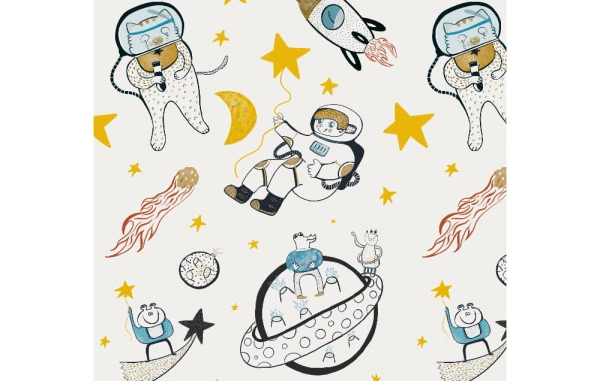 fototapeta na ścianę-Kosmos-Gwiazdy-Planety-fototapeta na ścianę dla dzieci-wzor printed stories.jpg