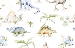 Tapeta Dinozaury Biel