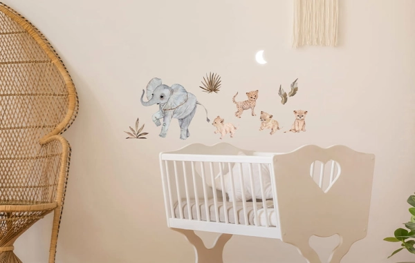 naklejki na sciane-naklejki do pokoju dziecka-naklejki safari zoo-pokoj dziecka-naklejki-rozmiarb