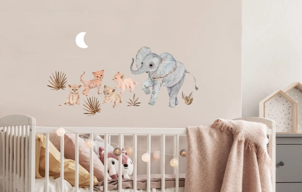 naklejki na sciane-naklejki do pokoju dziecka-naklejki safari zoo-pokoj dziecka-naklejki