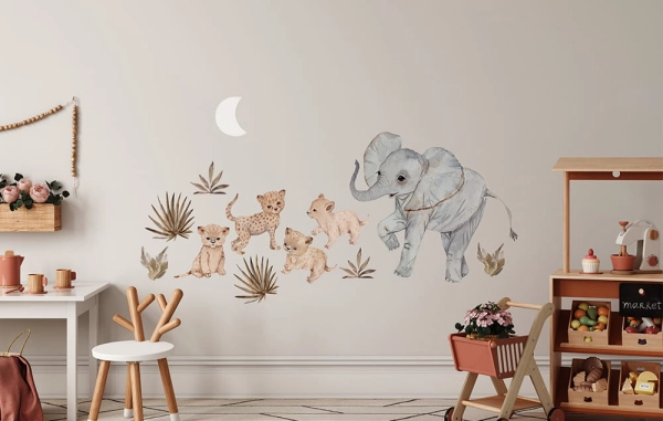 naklejki na sciane-naklejki do pokoju dziecka-naklejki safari zoo-pokoj dziecka-naklejki2