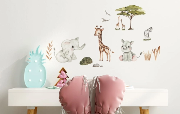 naklejki na ścianę-Zwierzęta egzotyczne-Zwierzęta afrykańskie- Safari-naklejki na ścianę dla dzieci-zoo-slonikM.jpg