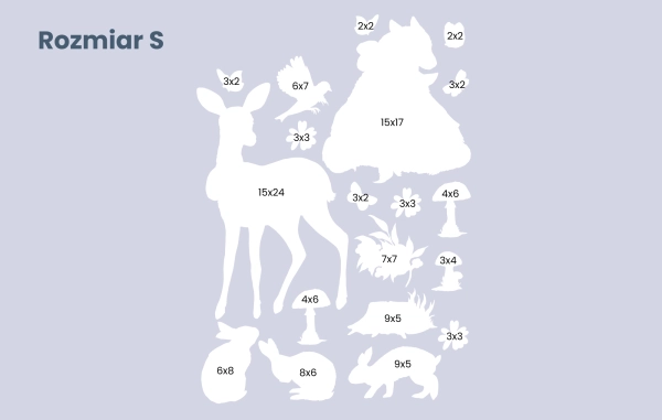 Naklejki na ścianę-Zwierzęta leśne-Las-Lesny świat-Misie-Sarenki-Jeze-lisek-naklejki na sciane do pokoju dziecka-s-n.jpg