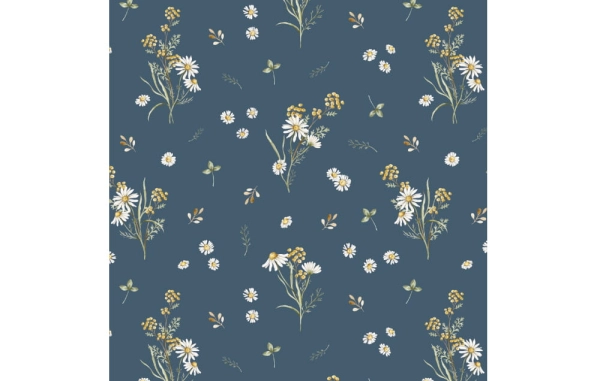Tapeta-na-sciane-kwiaty-na-scianie-Tapeta-boho-Tapeta-w-kwiaty--tapeta-daisy-granat.jpg