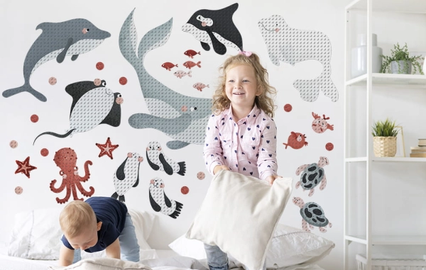 27 Sea Animals wall sticker (1)