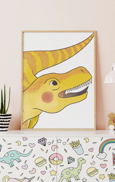 Plakat-Zwierzęta-Dinozaury-Trex-Plakat dla dzieci_1.jpg