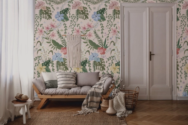 Meadow Beige Wallpaper
