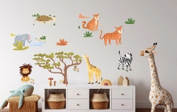 Naklejki na ścianę Safari Zoo